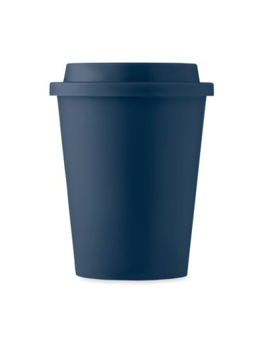 Gobelet Double Paroi Éco-responsable 300 ml Personnalisé NOLA Matières : polypropylène (PP) Couleurs : bleu marine objet promoti