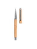 Stylo encre gel  en bambou personnalisé CAIRO Matières : bambou Couleurs : bois