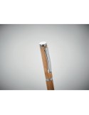 Stylo encre gel  en bambou personnalisé CAIRO Matières : bambou Couleurs : bois marquage laser ultra précis
