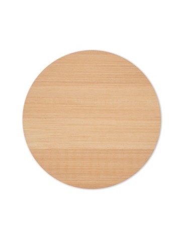 Sous-verre rond personnalisé en bambou  BAYIN Matières : bambou Couleurs : bois impression haute définition