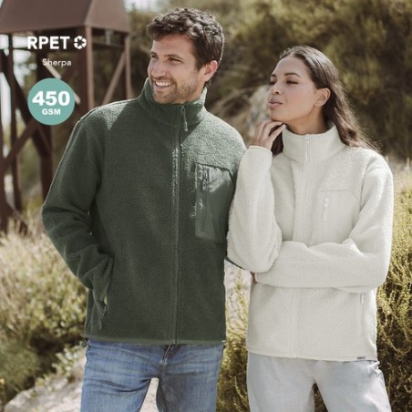 Veste de Sport Éco-responsable Personnalisée pas cher - Killian Matières : polaire Taille textile : XS Couleurs : vert impressio
