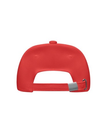 Casquette de baseball en coton  personnalisée BICCA CAP pas cher Matières : coton biologique Couleurs : rouge personnalisation s