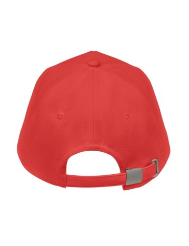 Casquette de baseball en coton  personnalisée BICCA CAP pas cher Matières : coton biologique Couleurs : rouge impression haute d