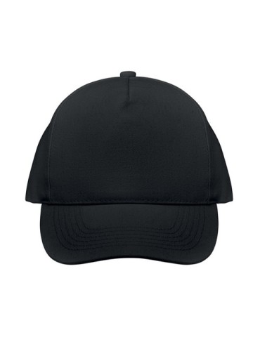 Casquette de baseball en coton  personnalisée BICCA CAP pas cher Matières : coton biologique Couleurs : noir impression logo hau
