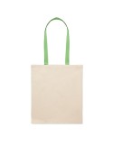 Sac shopping  en coton 140 gr/m² personnalisé ZEVRA Matières : coton Couleurs : vert citron cadeau collaborateur premium