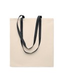 Sac shopping  en coton 140 gr/m² personnalisé ZEVRA Matières : coton Couleurs : noir impression haute définition