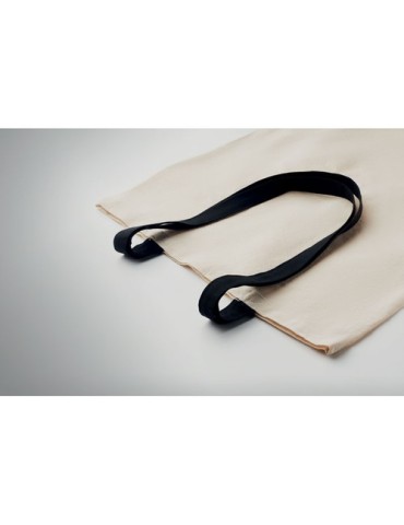 Sac shopping  en coton 140 gr/m² personnalisé ZEVRA Matières : coton Couleurs : noir accessoire événementiel unique