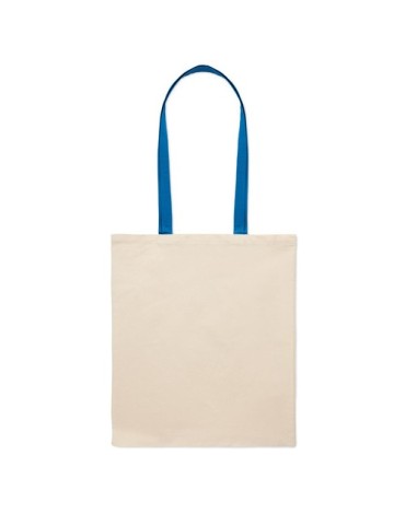 Sac shopping  en coton 140 gr/m² personnalisé ZEVRA Matières : coton Couleurs : bleu royal objet promotionnel éco-responsable