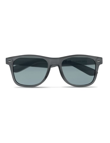 Lunettes de soleil personnalisées s en RPET - MACUSA Matières : PET recyclé Couleurs : gris transparent goodies entreprise desig