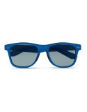 Lunettes de soleil personnalisées s en RPET - MACUSA Matières : PET recyclé Couleurs : bleu transparent objet publicitaire robus