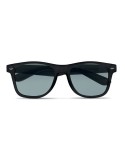 Lunettes de soleil personnalisées s en RPET - MACUSA Matières : PET recyclé Couleurs : noir impression logo haute qualité