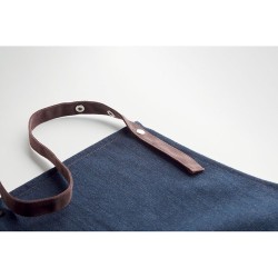 Tablier en denim  240 gr/m² - DENIPUR Matières : coton Couleurs : bleu livraison express 24h 48h