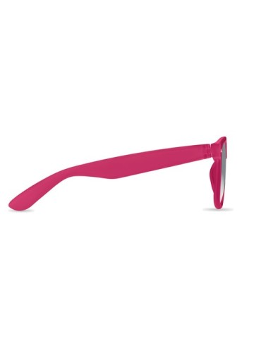Lunettes de soleil personnalisées s en RPET - MACUSA Matières : PET recyclé Couleurs : fuchsia transparent personnalisation rapi