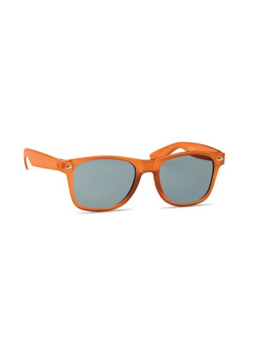 Lunettes de soleil personnalisées s en RPET - MACUSA Matières : PET recyclé Couleurs : orange transparent goodies publicitaire é