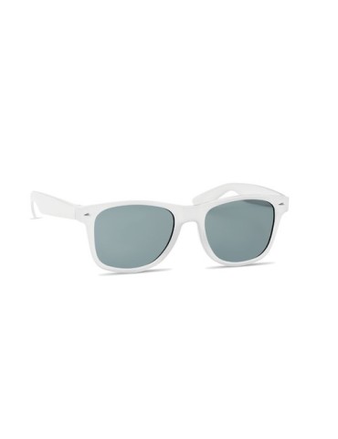 Lunettes de soleil personnalisées s en RPET - MACUSA Matières : PET recyclé Couleurs : blanc objet promotionnel éco-responsable
