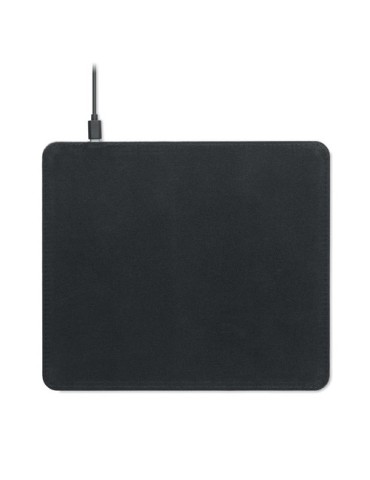 Tapis de souris chargeur sans fil  en liège personnalisé Matty Matières : papier Couleurs : beige cadeau entreprise pas cher