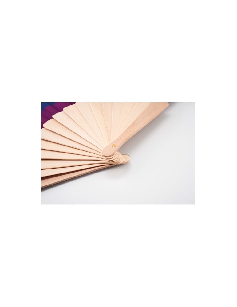 Éventail en Bois Arc-en-Ciel BOWFAN Personnalisé