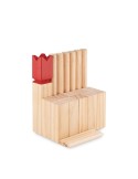 Jeu de lancer en bois de pin personnalisé et convivial - KING Matières : bois Couleurs : bois goodies publicitaire événementiel