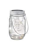 Lampe solaire d'extérieur personnalisée POT LAMP Matières : verre Couleurs : transparent personnalisable avec votre logo