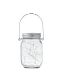 Lampe solaire d'extérieur personnalisée POT LAMP Matières : verre Couleurs : transparent cadeau entreprise pas cher