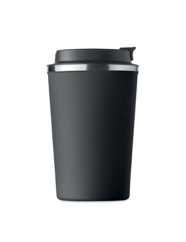 Gobelet isotherme double paroi 350 ml personnalisé - BRACE Matières : acier inoxydable Couleurs : noir impression haute définiti