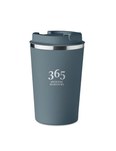 Gobelet isotherme double paroi 350 ml personnalisé - BRACE Matières : acier inoxydable Couleurs : bleu pétrole personnalisable a