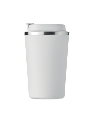 Gobelet isotherme double paroi 350 ml personnalisé - BRACE Matières : acier inoxydable Couleurs : blanc personnalisation sur mes