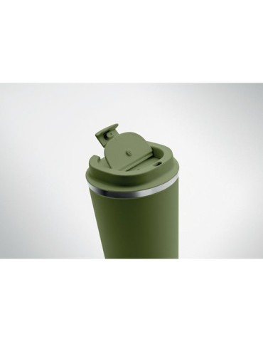 Gobelet isotherme double paroi 350 ml personnalisé - BRACE Matières : acier inoxydable Couleurs : vert foncé cadeau affaires élé