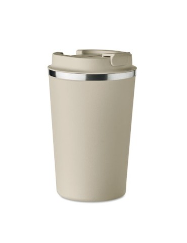 Gobelet isotherme double paroi 350 ml personnalisé - BRACE Matières : acier inoxydable Couleurs : beige personnalisable avec vot