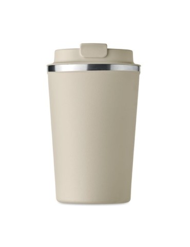 Gobelet isotherme double paroi 350 ml personnalisé - BRACE Matières : acier inoxydable Couleurs : beige accessoire événementiel 