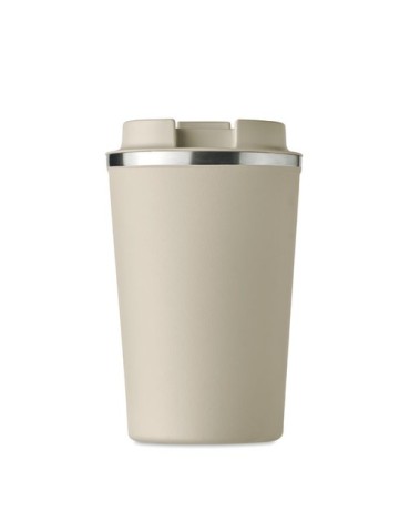 Gobelet isotherme double paroi 350 ml personnalisé - BRACE Matières : acier inoxydable Couleurs : beige objet publicitaire robus