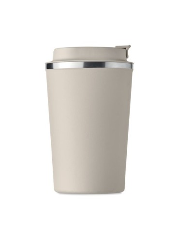 Gobelet isotherme double paroi 350 ml personnalisé - BRACE Matières : acier inoxydable Couleurs : beige cadeau entreprise pas ch