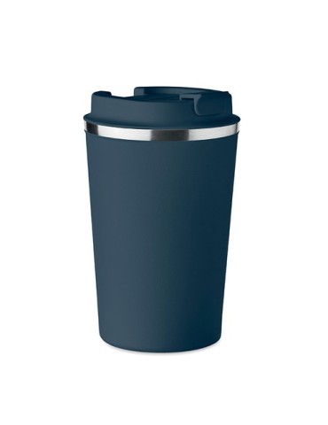 Gobelet isotherme double paroi 350 ml personnalisé - BRACE Matières : acier inoxydable Couleurs : bleu marine cadeau entreprise 