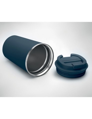 Gobelet isotherme double paroi 350 ml personnalisé - BRACE Matières : acier inoxydable Couleurs : bleu marine personnalisation r
