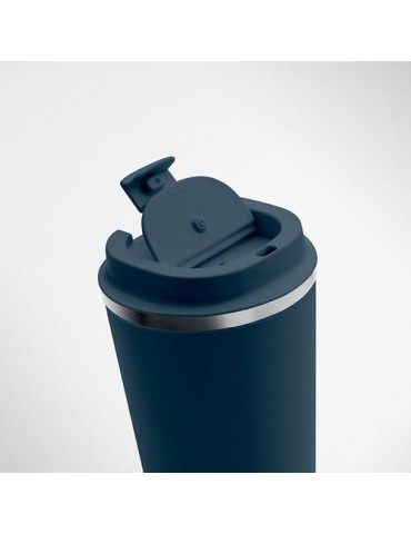 Gobelet isotherme double paroi 350 ml personnalisé - BRACE Matières : acier inoxydable Couleurs : bleu marine personnalisation s