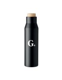 Flacon à double paroi  500 ml - DUDINKA Matières : acier inoxydable Couleurs : noir objet promo petit budget