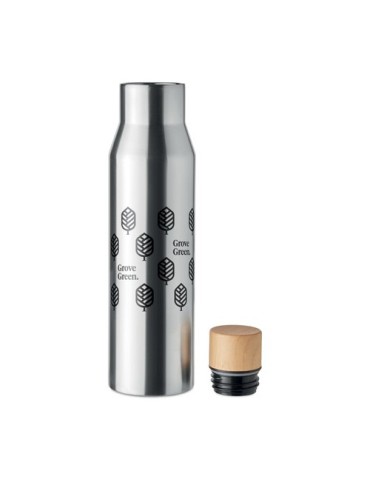 Flacon à double paroi  500 ml - DUDINKA Matières : acier inoxydable Couleurs : argenté mat objet promotionnel éco-responsable