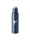 Flacon à double paroi  500 ml - DUDINKA Matières : acier inoxydable Couleurs : bleu marine marquage couleur éclatante