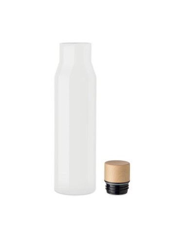 Flacon à double paroi  500 ml - DUDINKA Matières : acier inoxydable Couleurs : blanc marquage laser ultra précis
