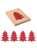 Tablier personnalisable en coton organique - Objets Publicitaires TREESGUARD 4 portes couverts feutre RPET Matières : PET recycl