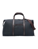 Sac week-end personnalisé en toile 450gr/m² - ZURICH Matières : coton Couleurs : noir personnalisable avec votre logo