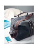Sac week-end personnalisé en toile 450gr/m² - ZURICH Matières : coton Couleurs : noir goodies publicitaire événementiel