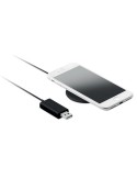 Chargeur sans fil magnétique personnalisé FLAKE MAG Matières : ABS Couleurs : noir marquage laser ultra précis