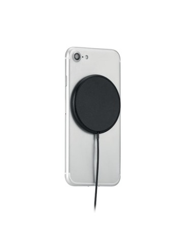 Chargeur sans fil magnétique personnalisé FLAKE MAG Matières : ABS Couleurs : noir livraison express 24h 48h