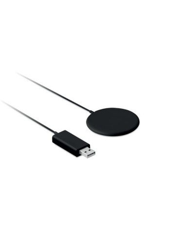 Chargeur sans fil magnétique personnalisé FLAKE MAG Matières : ABS Couleurs : noir impression logo haute qualité