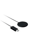 Chargeur sans fil magnétique personnalisé FLAKE MAG Matières : ABS Couleurs : noir impression logo haute qualité
