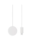 Chargeur sans fil magnétique personnalisé FLAKE MAG Matières : ABS Couleurs : blanc cadeau entreprise pas cher