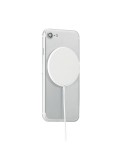 Chargeur sans fil magnétique personnalisé FLAKE MAG Matières : ABS Couleurs : blanc objet promotionnel éco-responsable