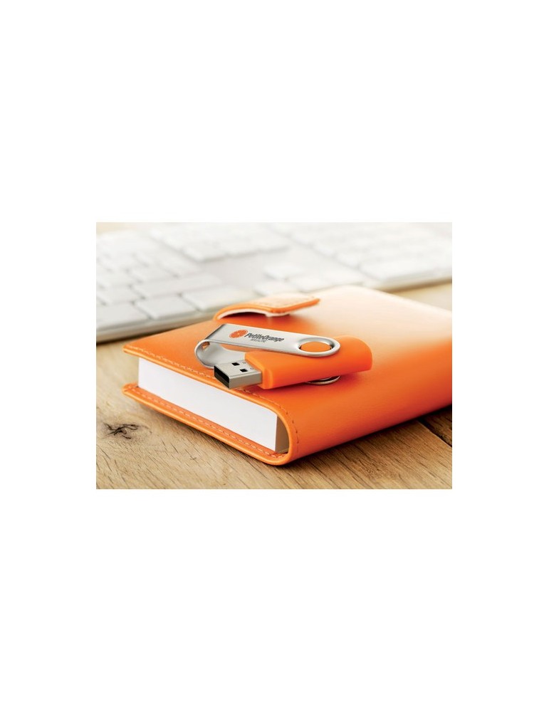 Clé USB Flash Personnalisée 16GB Pratique Économique - Techmate Matières : ABS Couleurs : orange marquage laser ultra précis