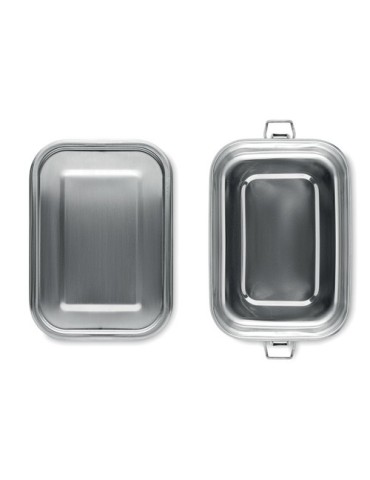 Lunch Box Éco-responsable en Acier Inox 750ml - CHAN LUNCHBOX Matières : acier inoxydable Couleurs : argenté mat cadeau entrepri